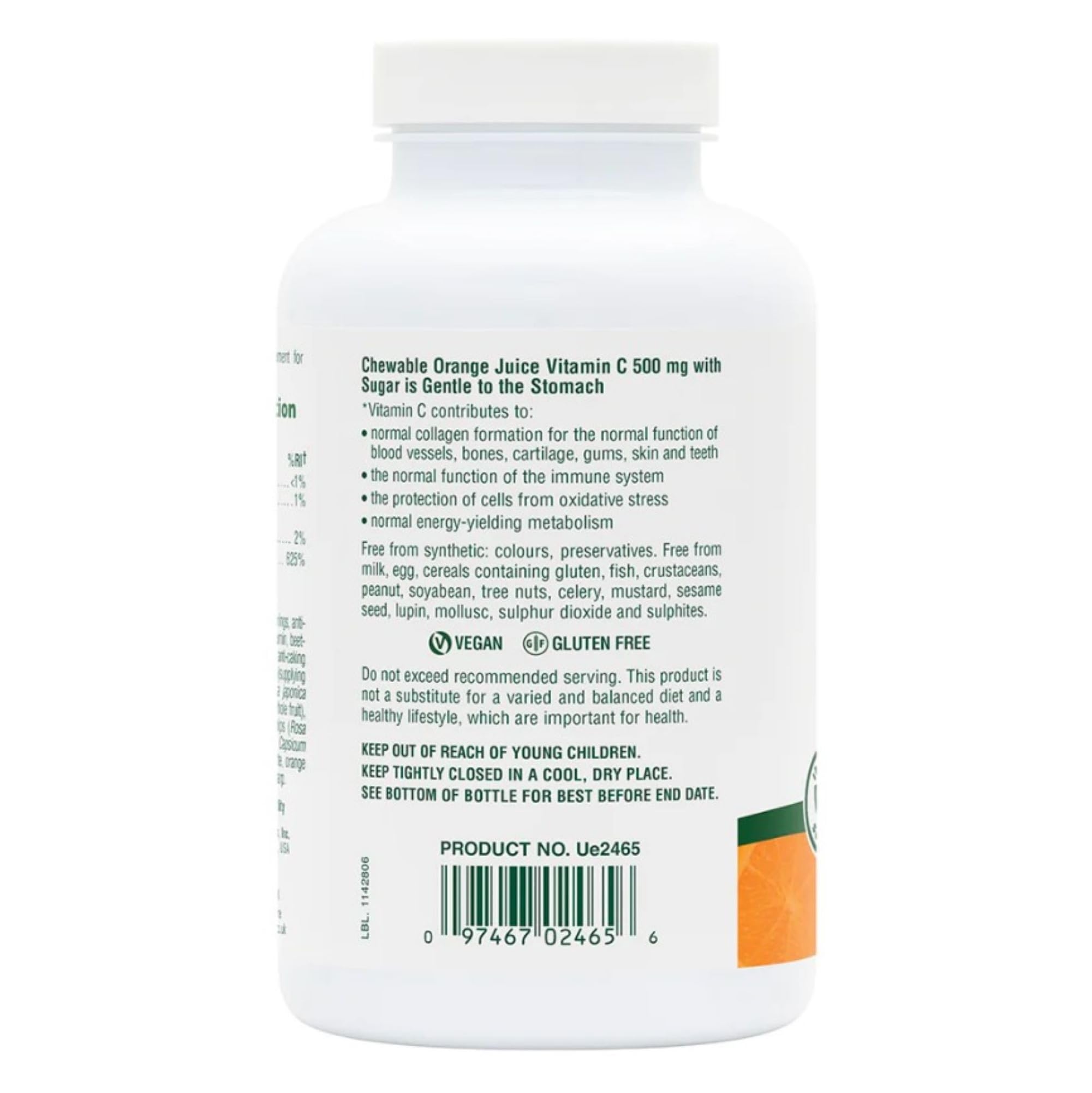 Bottled supplement on a kitchen counter ready for daily routine.