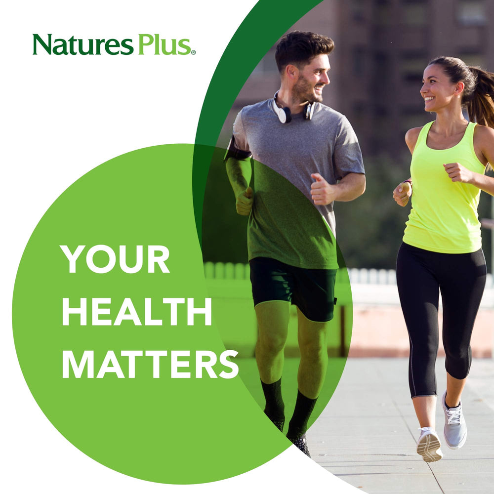 NaturesPlus Papaya Enzyme packaging side highlights cGMP and FDA/NSF compliance