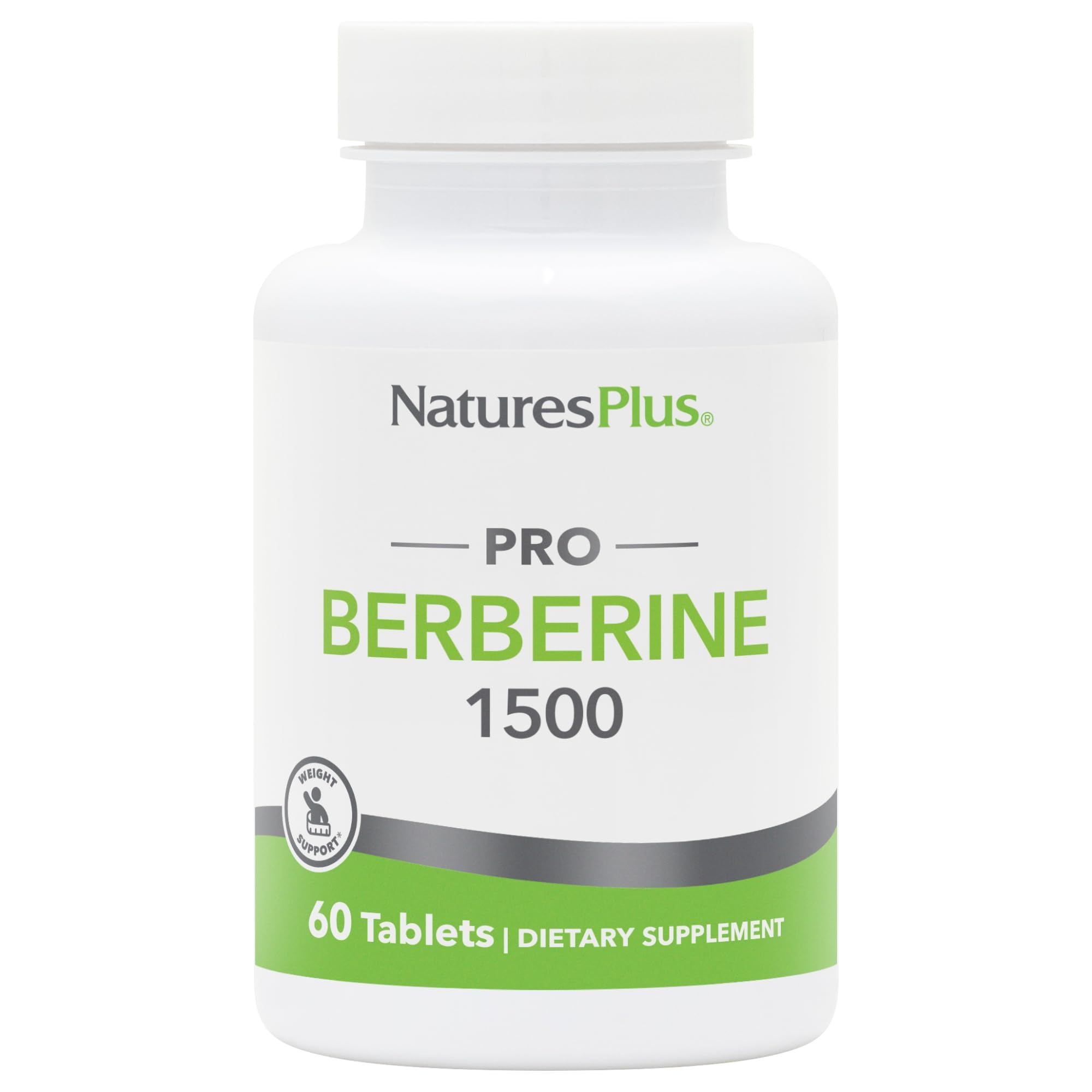 NaturesPlus PRO Berberine 1500 mg bottle supports healthy metabolism.