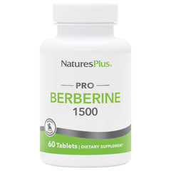 NaturesPlus PRO Berberine 1500 mg bottle supports healthy metabolism.