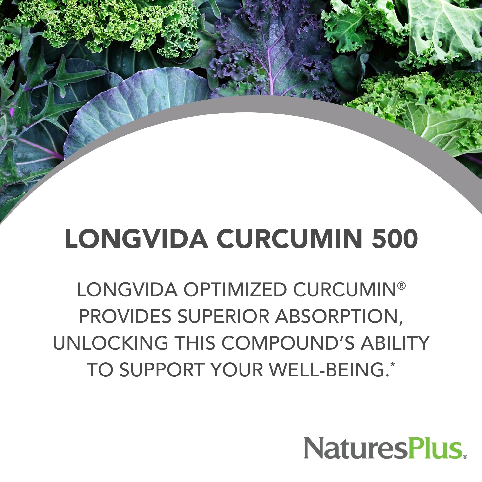 NaturesPlus PRO Longvida Curcumin label close-up shows vegan, non-GMO formulation