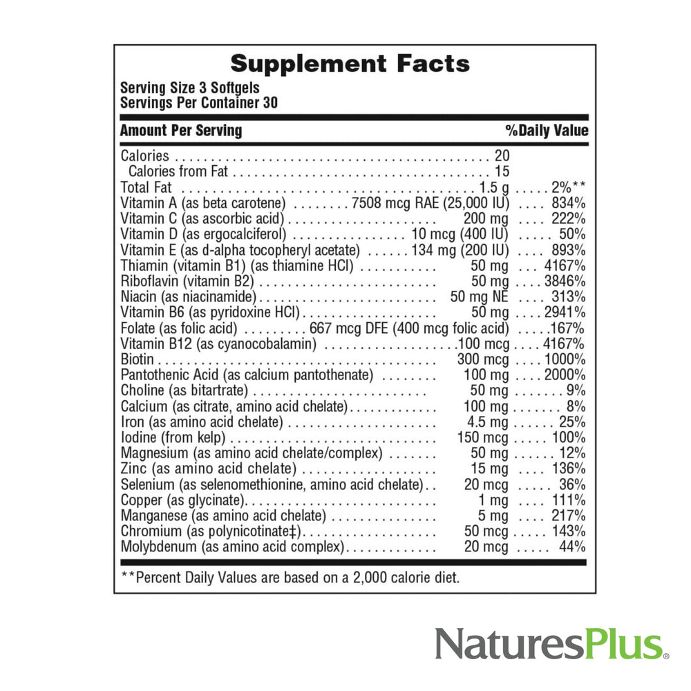 NaturesPlus Regeneration bottle with glass, promoting routine wellness.