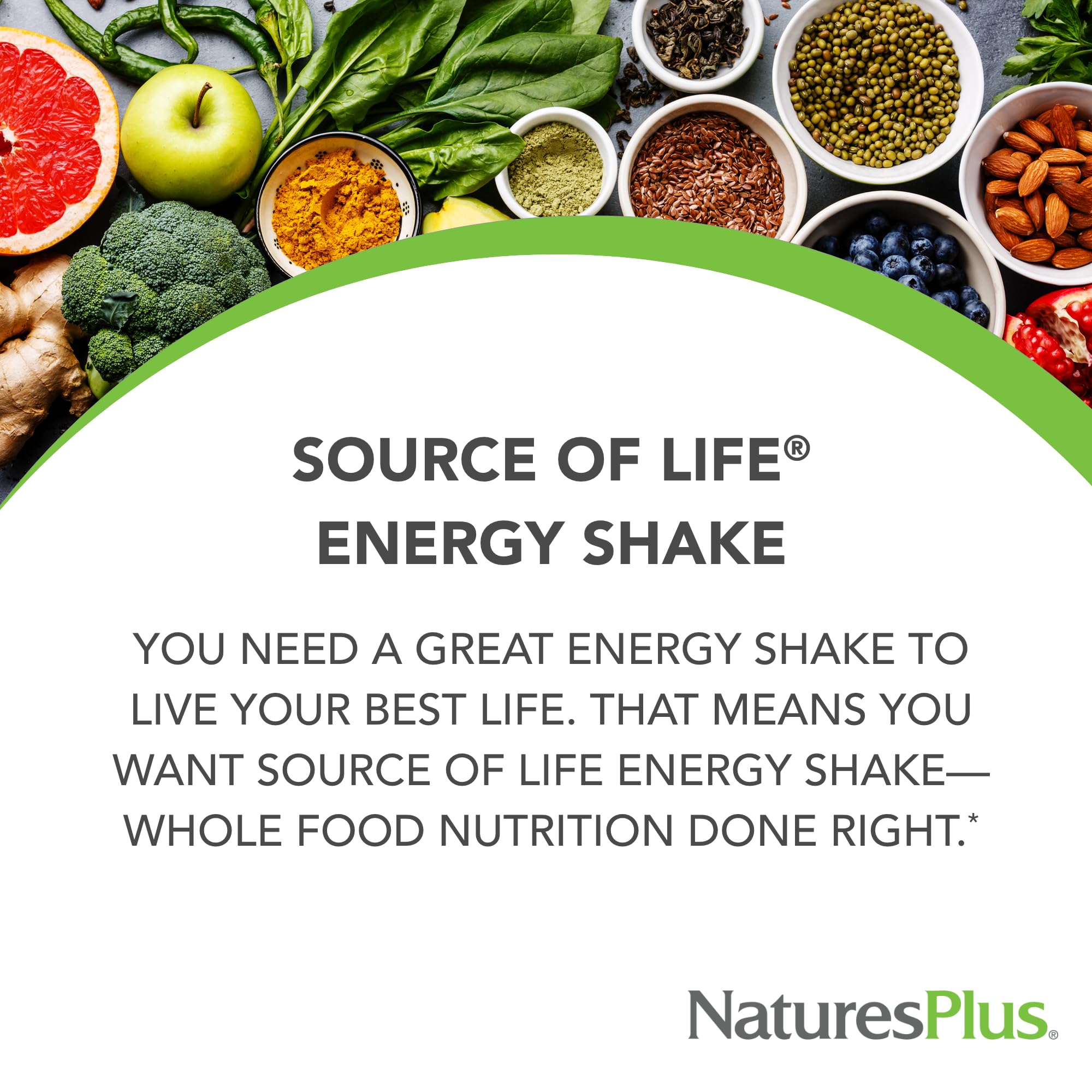 Pouring NaturesPlus Source of Life Energy Shake into a glass; granola flavor and creamy texture hint.