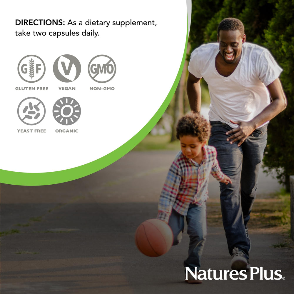 NaturesPlus Source of Life Garden B12 ingredients list with whole food blend.