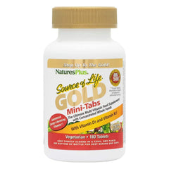 NaturesPlus Source of Life Gold bottle may support daily vitality with a broad vitamin blend.