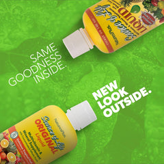 Close-up of NaturesPlus Source of Life Liquid label highlighting whole food ingredients.
