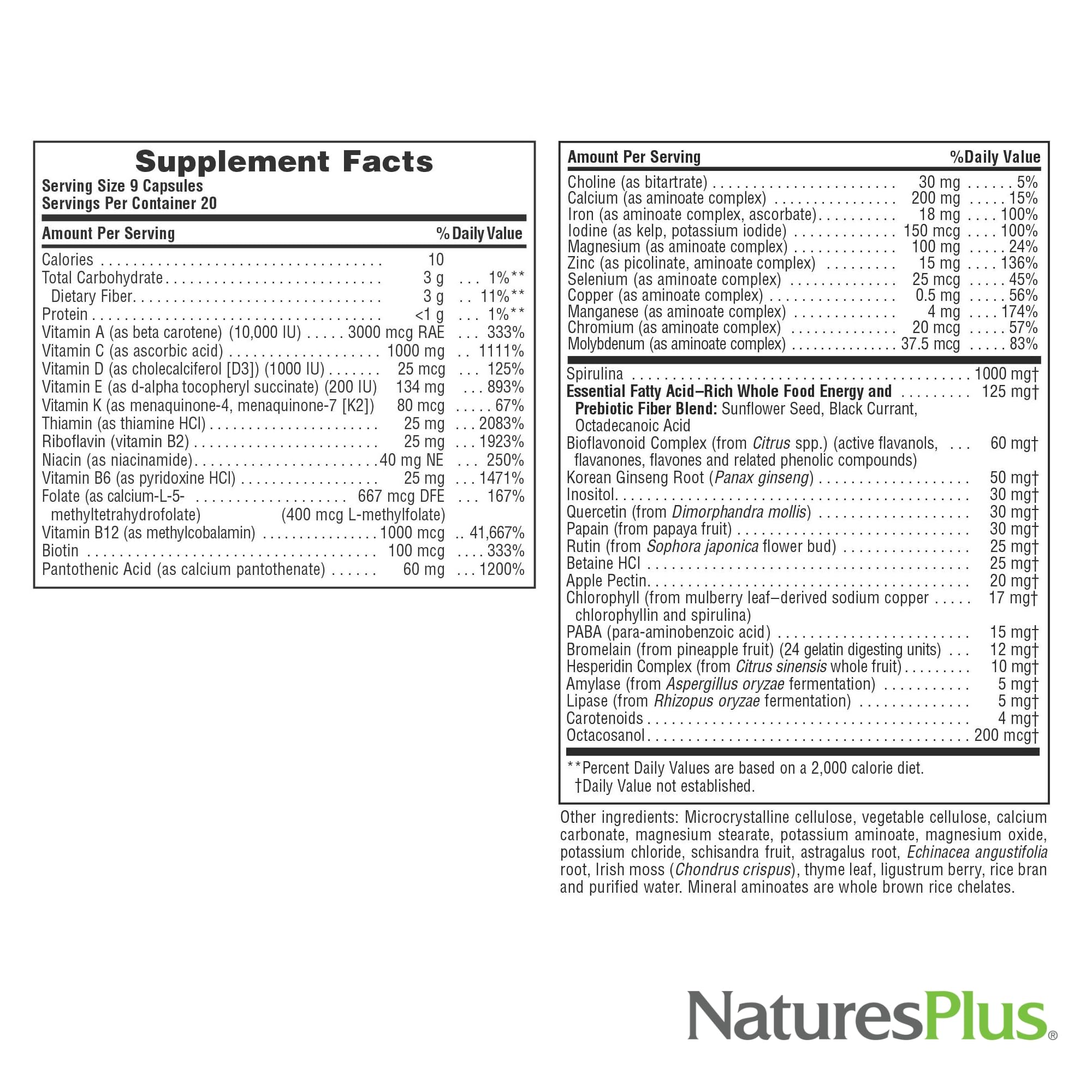 NaturesPlus Source of Life packaging design showing old and new designs with consistent quality.