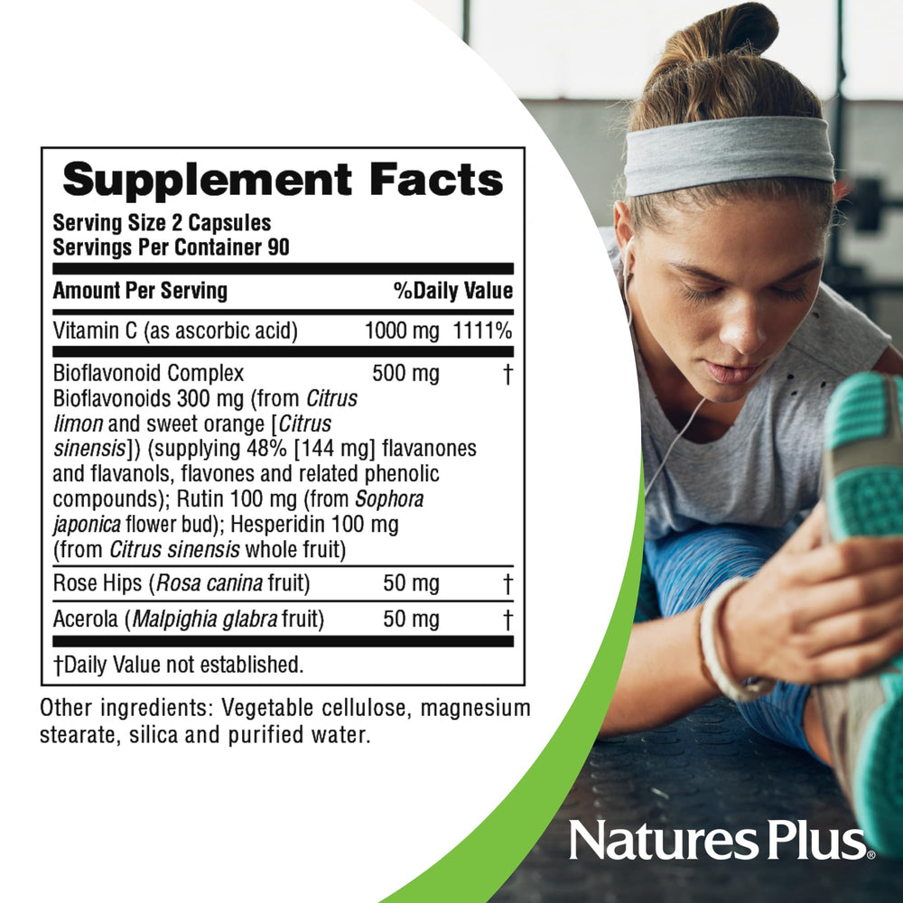 Gluten-free badge on NaturesPlus Super C Complex box