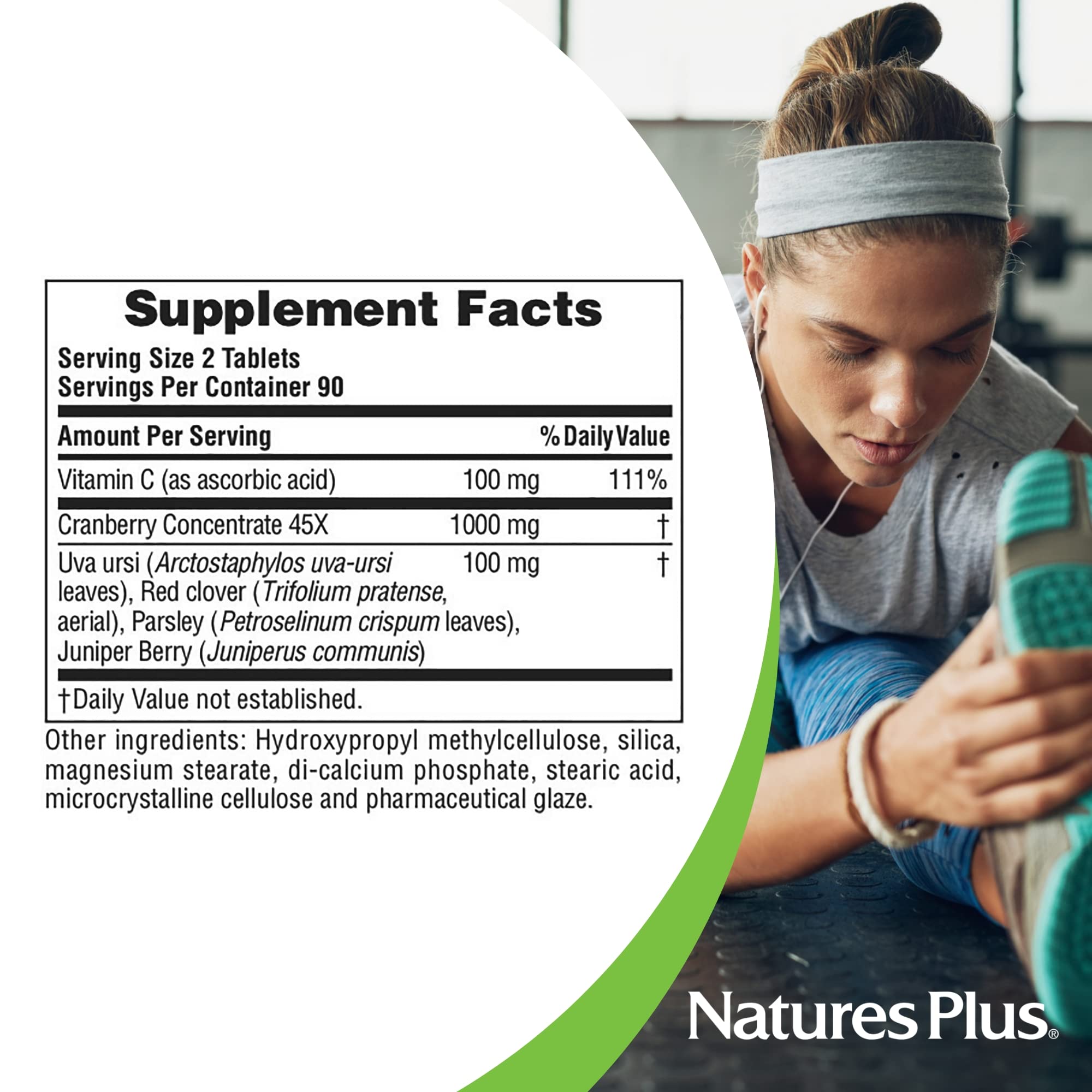 Sustained-release capsules shown for gradual absorption from NaturesPlus Ultra Cranberry.