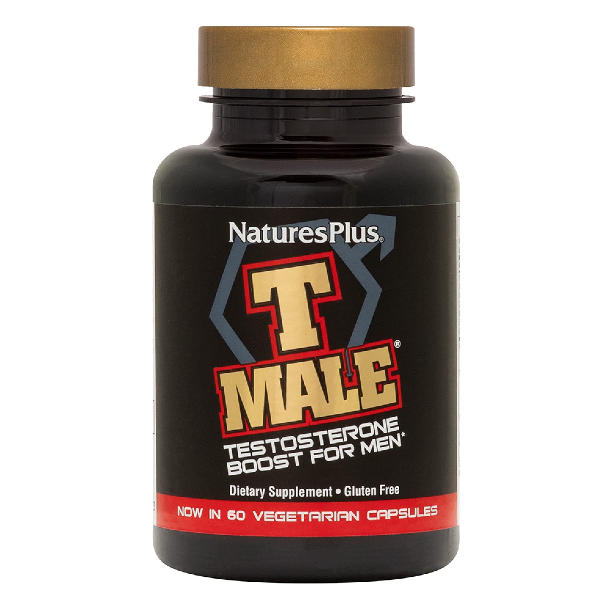 NaturesPlus T Male bottle front for daily vitality support