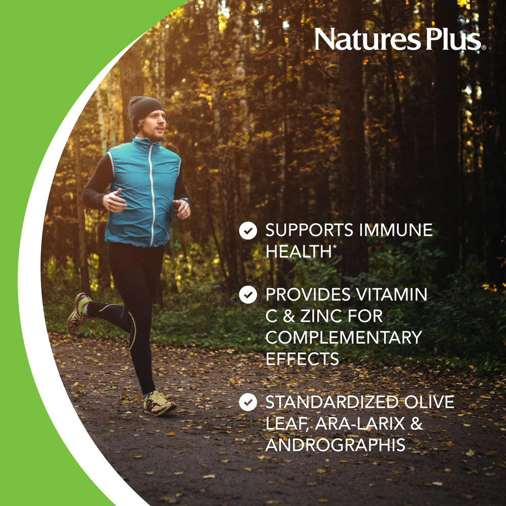 NaturesPlus Tri Immune andrographis ingredient list showcases traditional botanical extract.