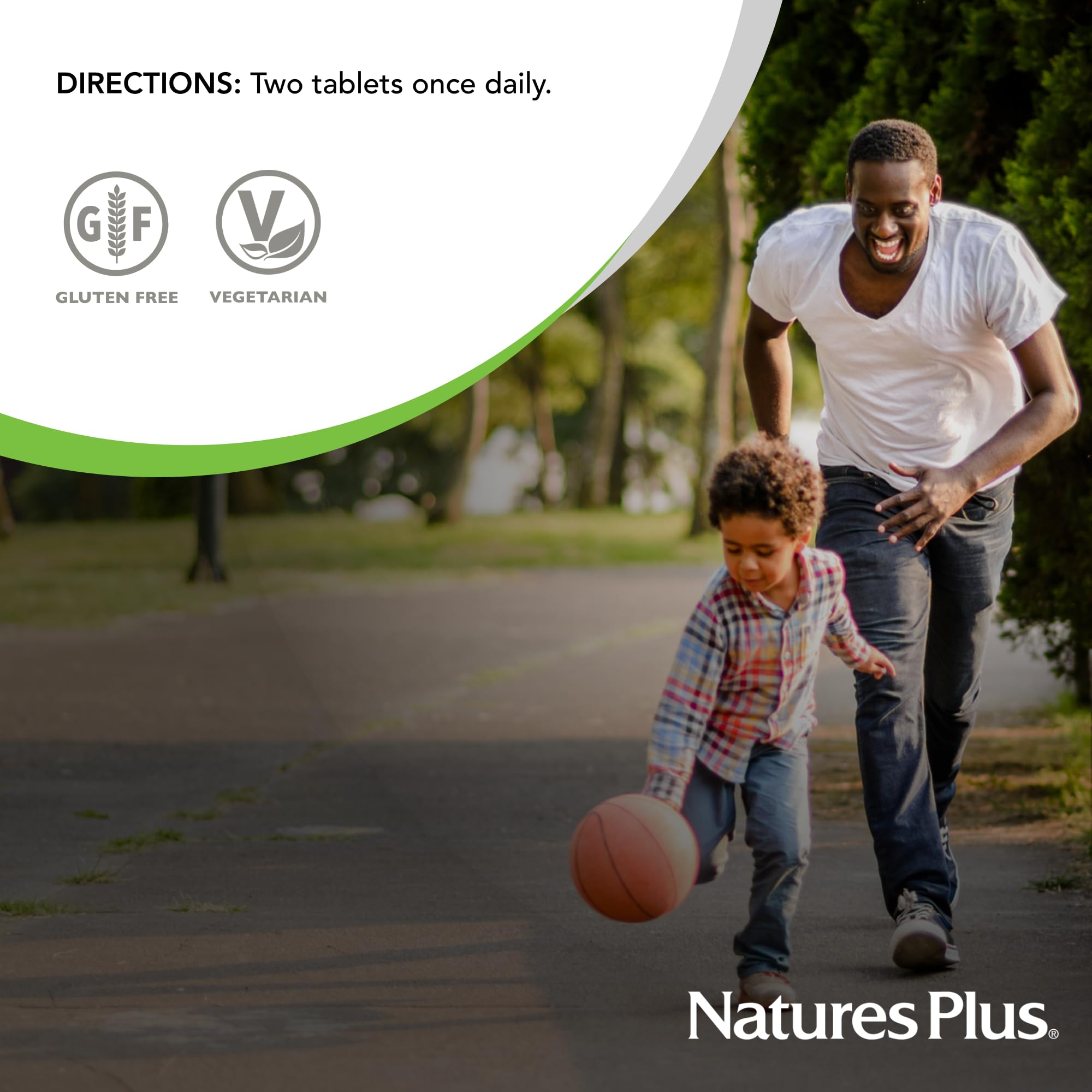 NaturesPlus Tri Immune extended-release tablets packaging demonstrates convenient vegan wellness.