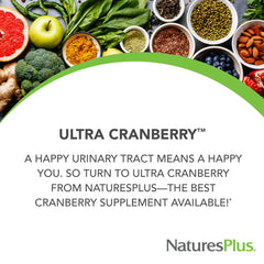 NaturesPlus Ultra Cranberry 120 tablets count for 60 servings