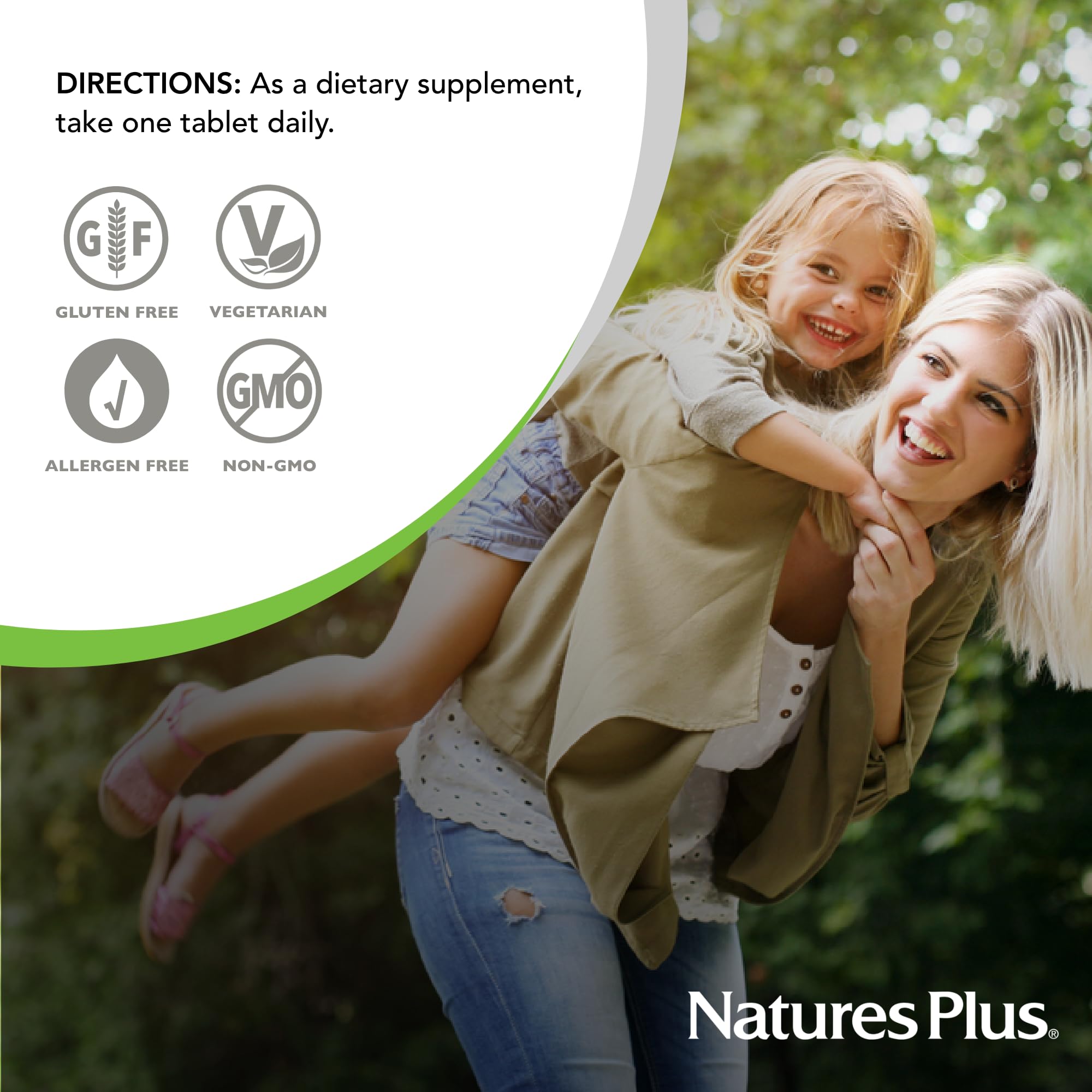 NaturesPlus Ultra Cranberry nutrition facts panel highlights serving details