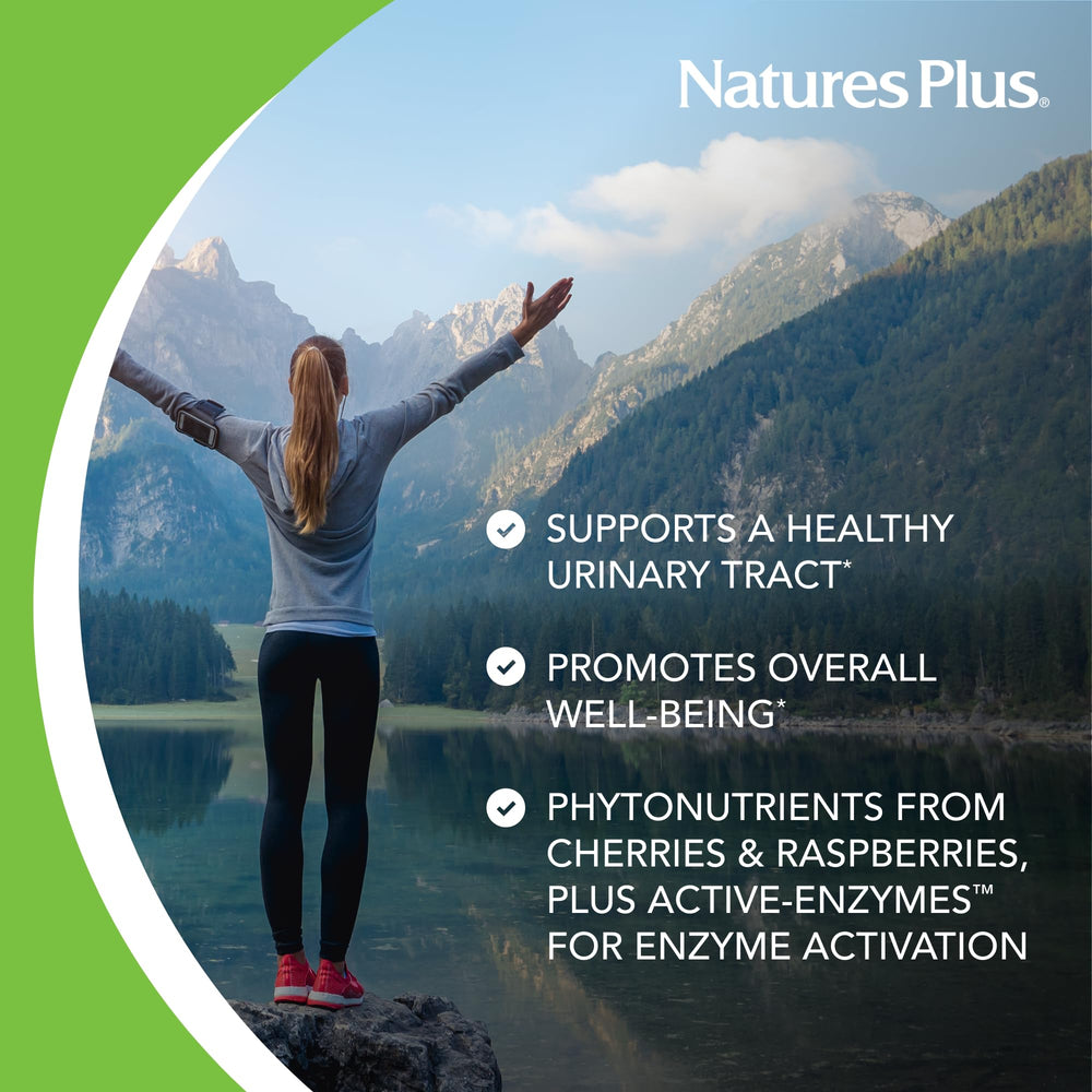 NaturesPlus Ultra Cranberry packaging layout displays product benefits at a glance