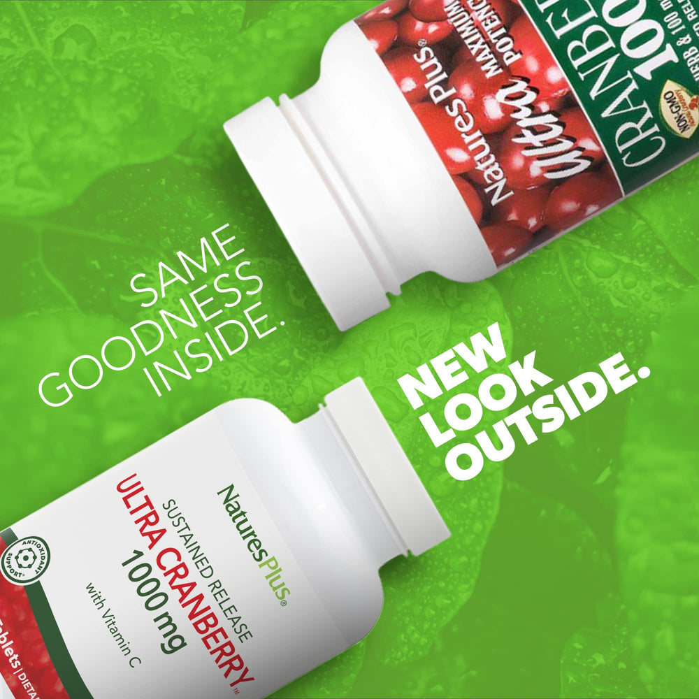 NaturesPlus Ultra Cranberry tablets in an 180-count bottle for daily use.
