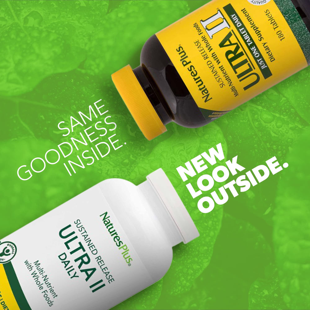NaturesPlus Ultra II Daily bottle shown for daily wellness routine