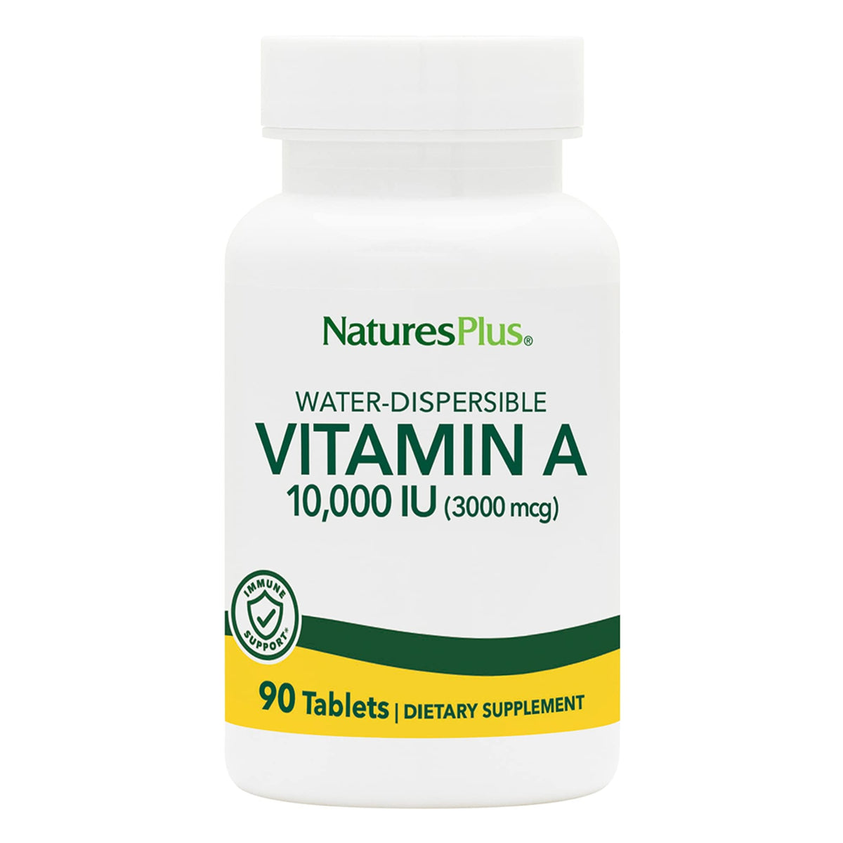 NaturesPlus Vitamin A Palmitate bottle front showing high potency for eye health