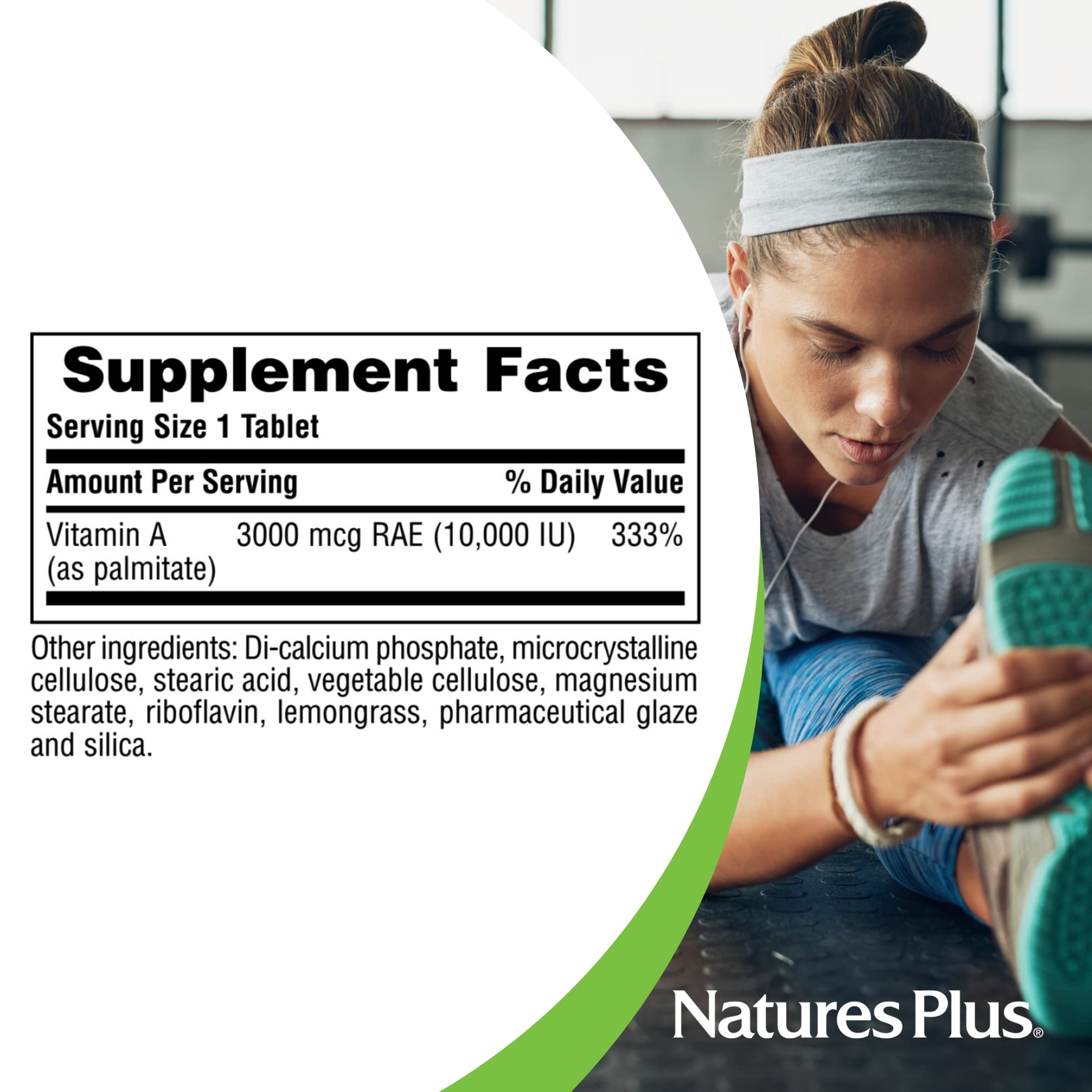 NaturesPlus Vitamin A Palmitate night vision concept image