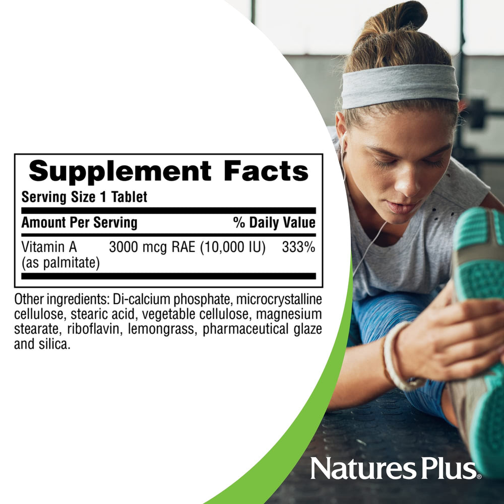 NaturesPlus Vitamin A Palmitate night vision concept image