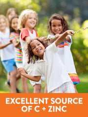 Nature's Truth Vitamin C Gummies for Kids vegan label signals plant-based daily support.