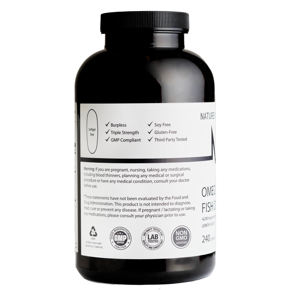 NatureVOL 240-softgel bottle emphasizes long-term daily support