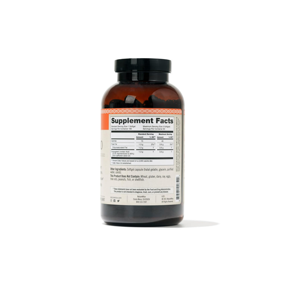 NatureWise CLA 1300 gluten-free and dairy-free formula supports dietary needs