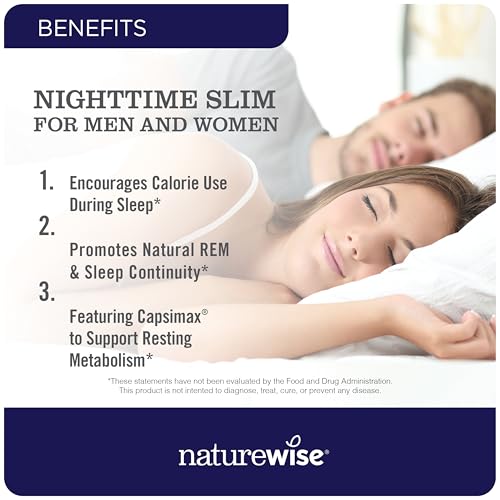 NatureWise NightTime Fitness capsules close-up shows vegetarian, non-GMO formula for cleaner wellness choices.