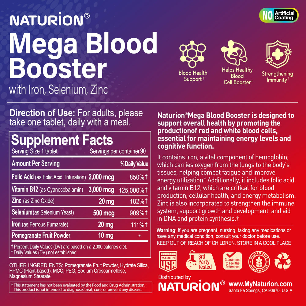 Quality seal on NATURION bottle reinforcing trusted supplement quality