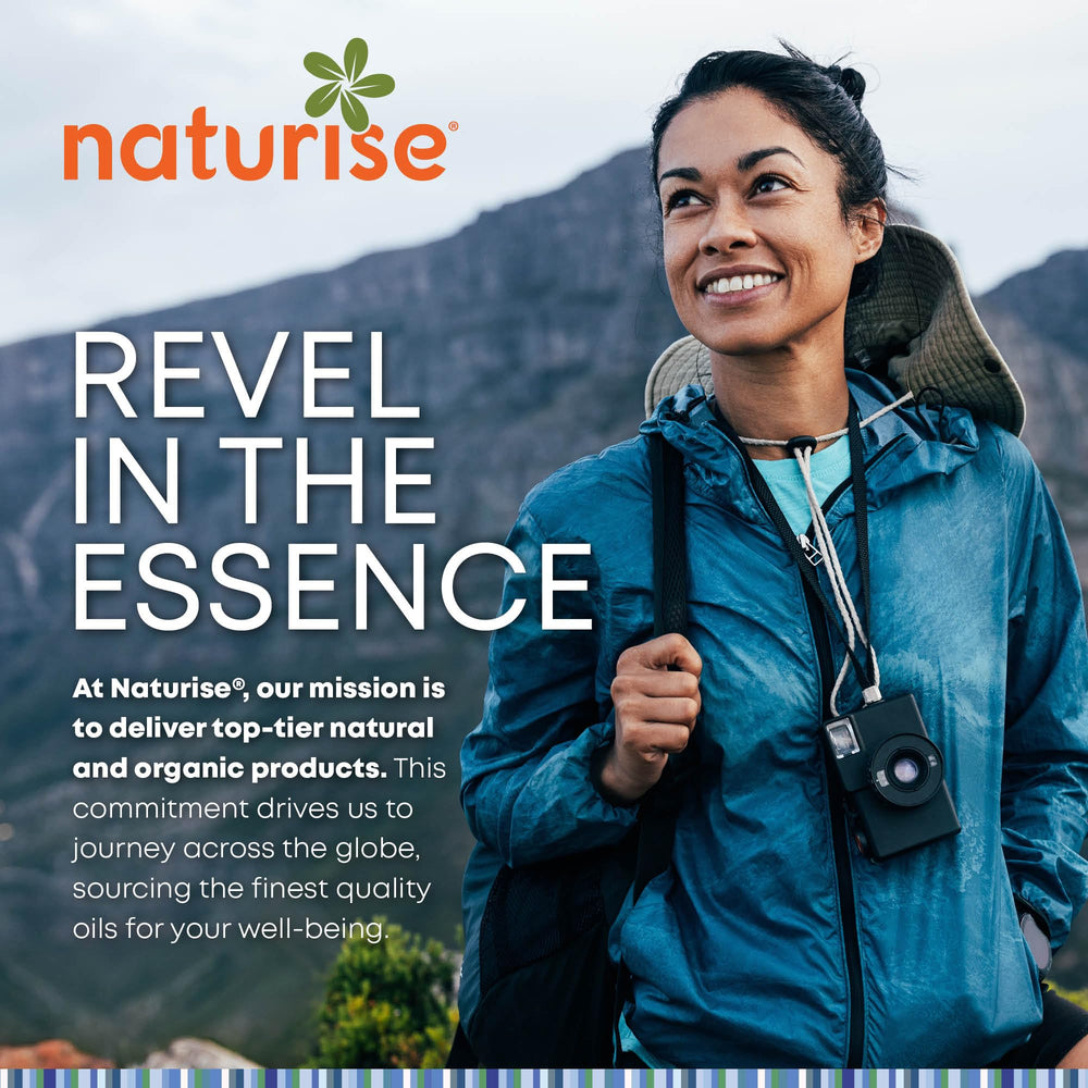 Naturise skincare routine with oil drop and face applicator.