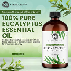 NaturoBliss eucalyptus oil dropper cap for easy, precise application.