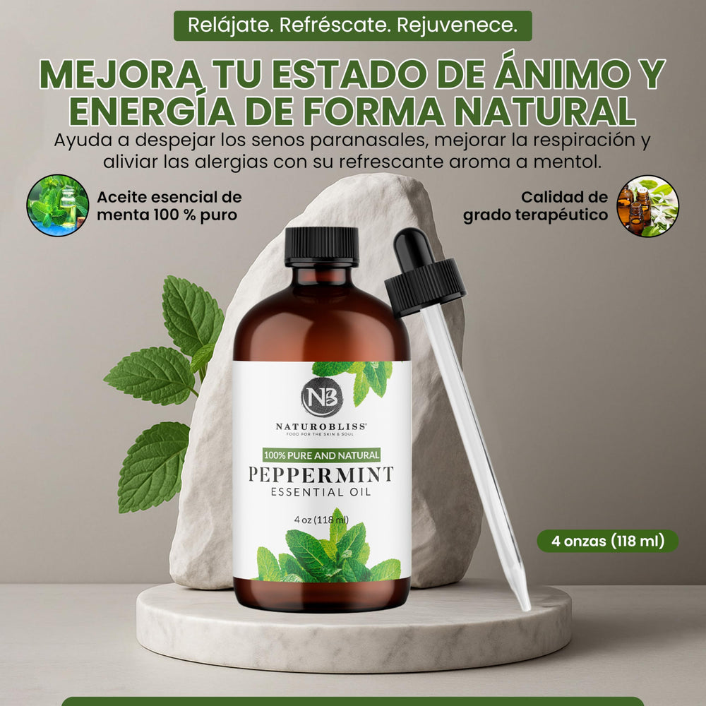 NaturoBliss peppermint oil therapy setup ready for calming sessions.