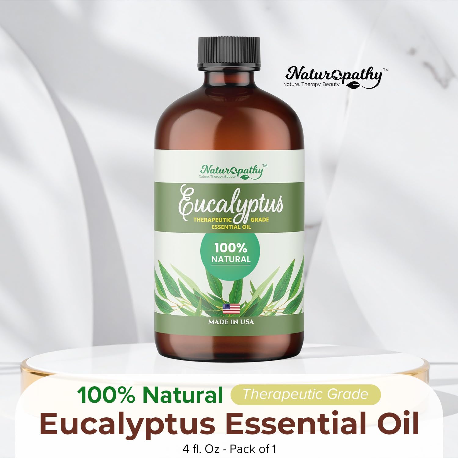 Naturopathy Eucalyptus Oil with dropper cap for precise dosing