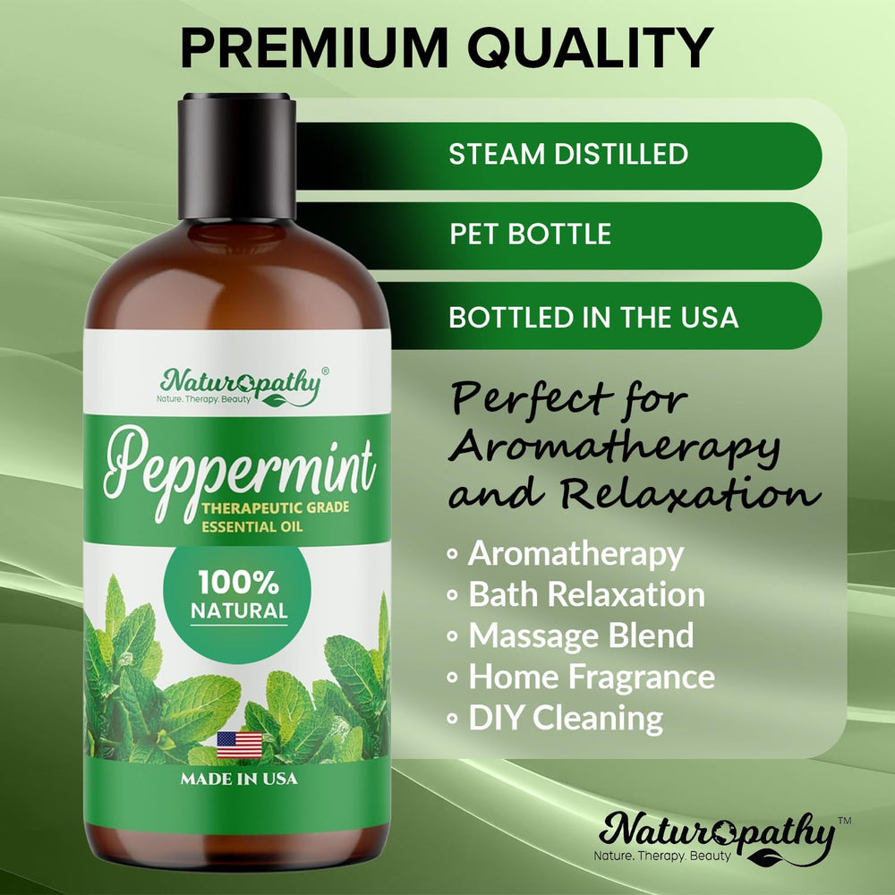 NATUROPATHY peppermint diffuser scene for a revitalizing room ambiance.
