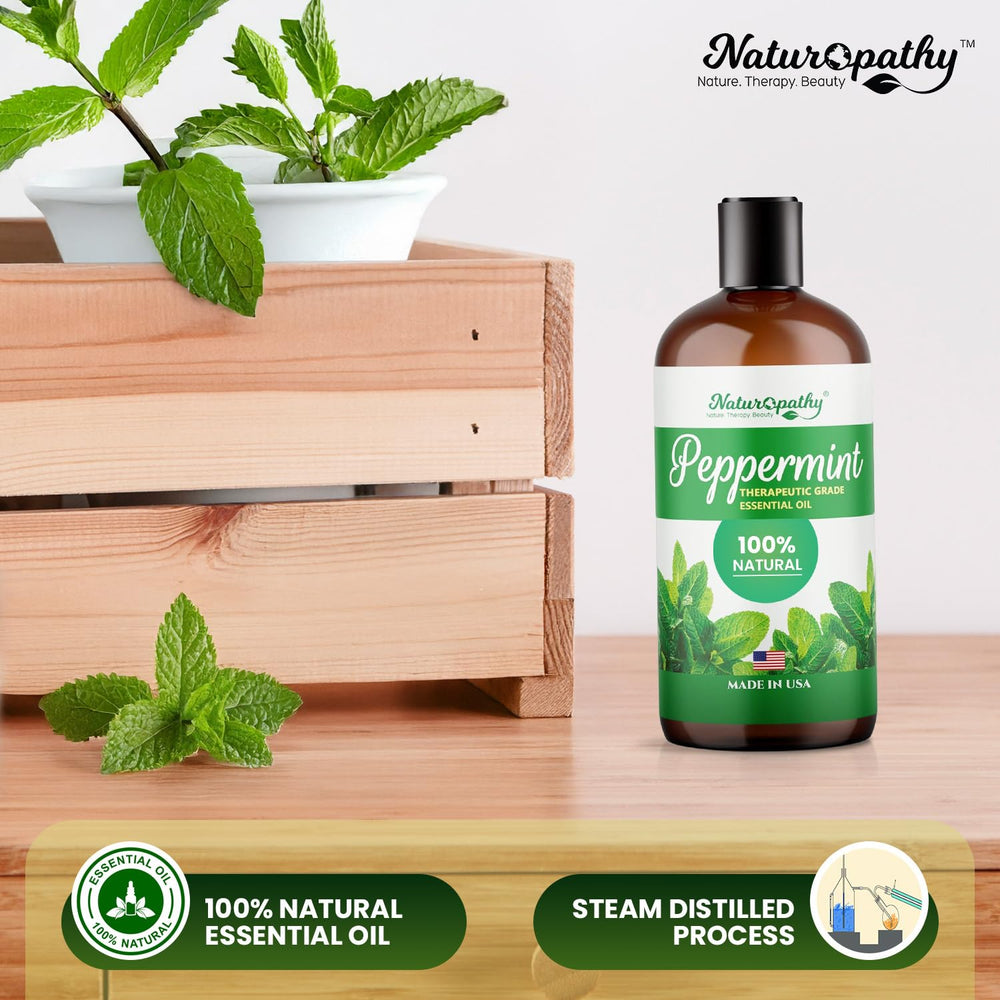 NATUROPATHY peppermint packaging box ready for gifting.