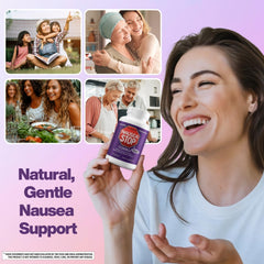 Nausea Stop pregnancy morning sickness support in a calm setting