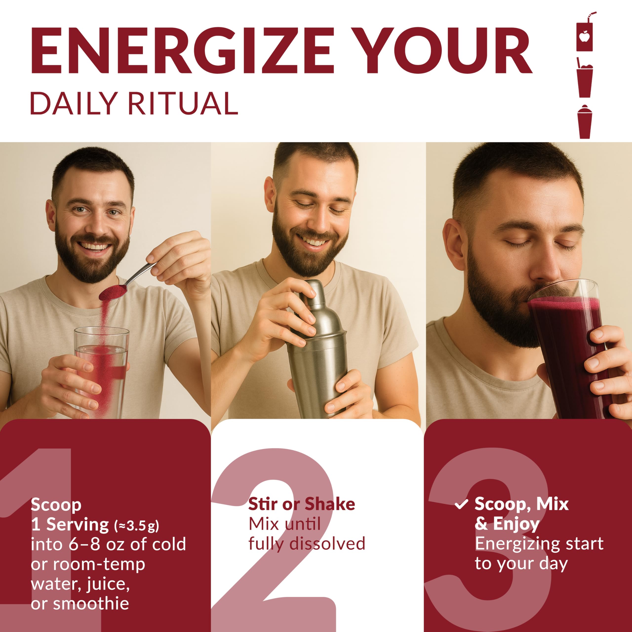 Nautical Elements jar shows 24–30 beets worth of nutrition.