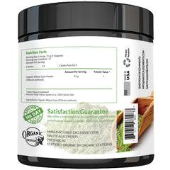 Nautical Elements Wheatgrass Powder fresh-green powder highlighting natural chlorophyll content.