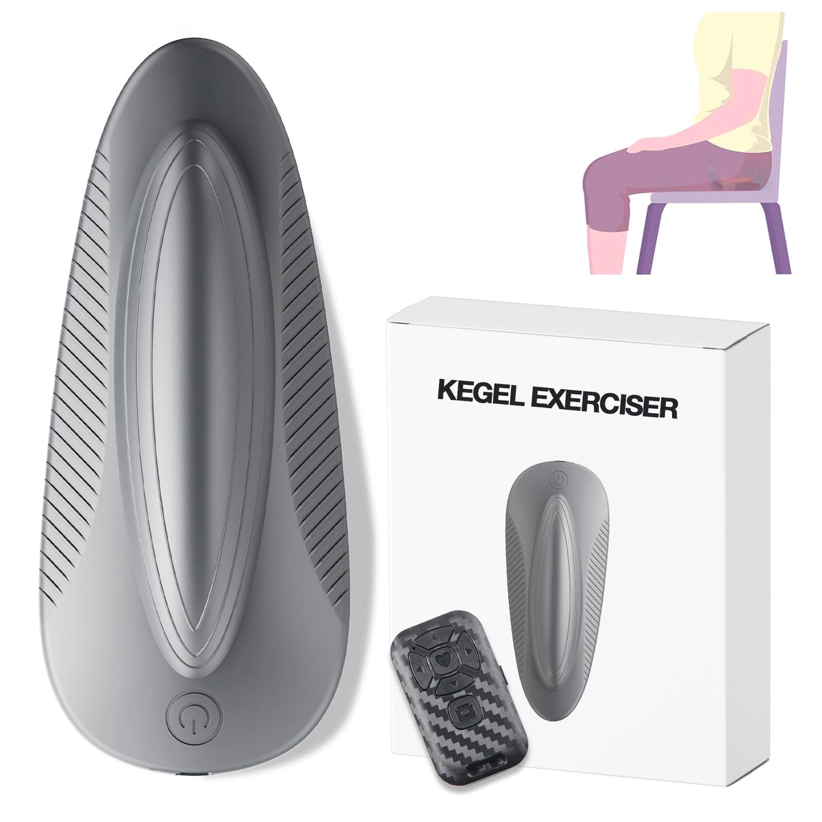 NAVAC Kegel Exerciser for Men in sit-on-top design aiding pelvic floor training