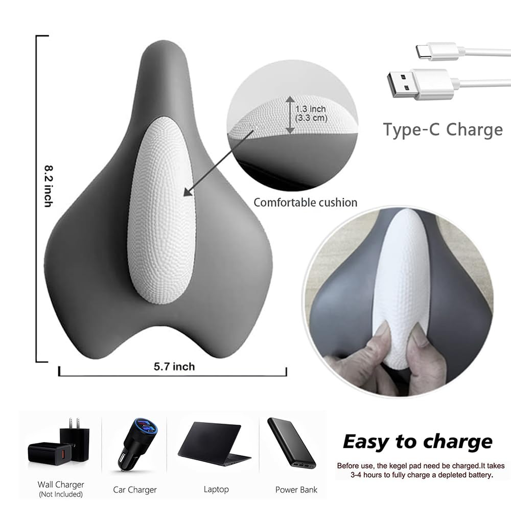 NAVAC Kegel Trainer gray ergonomic design highlights comfortable hip muscle exercise