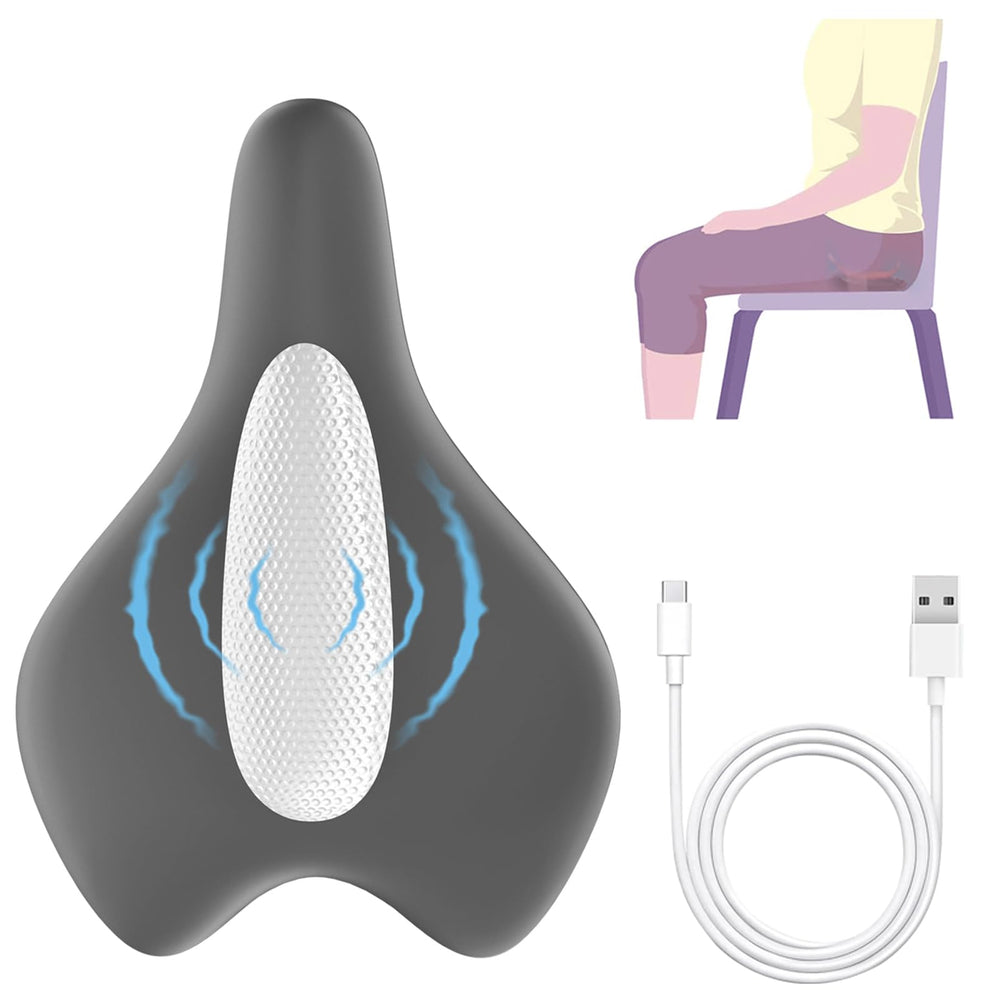 NAVAC Kegel Trainer for Men gray front view boosts glute engagement during sit-down workouts