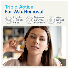 NAVEH PHARMA CleanEars olive oil complex highlights natural, gentle ear care.