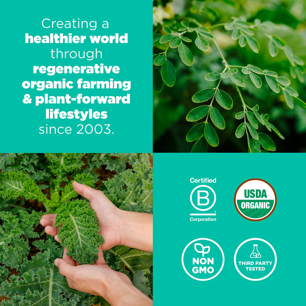 Navitas Moringa Kale Wheatgrass ingredients spotlight emphasizes detox-friendly greens