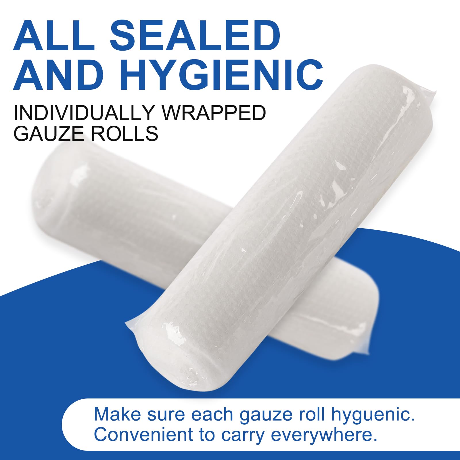 Navona gauze rolls are easy to cut with cotton-elastic construction for flexible use.