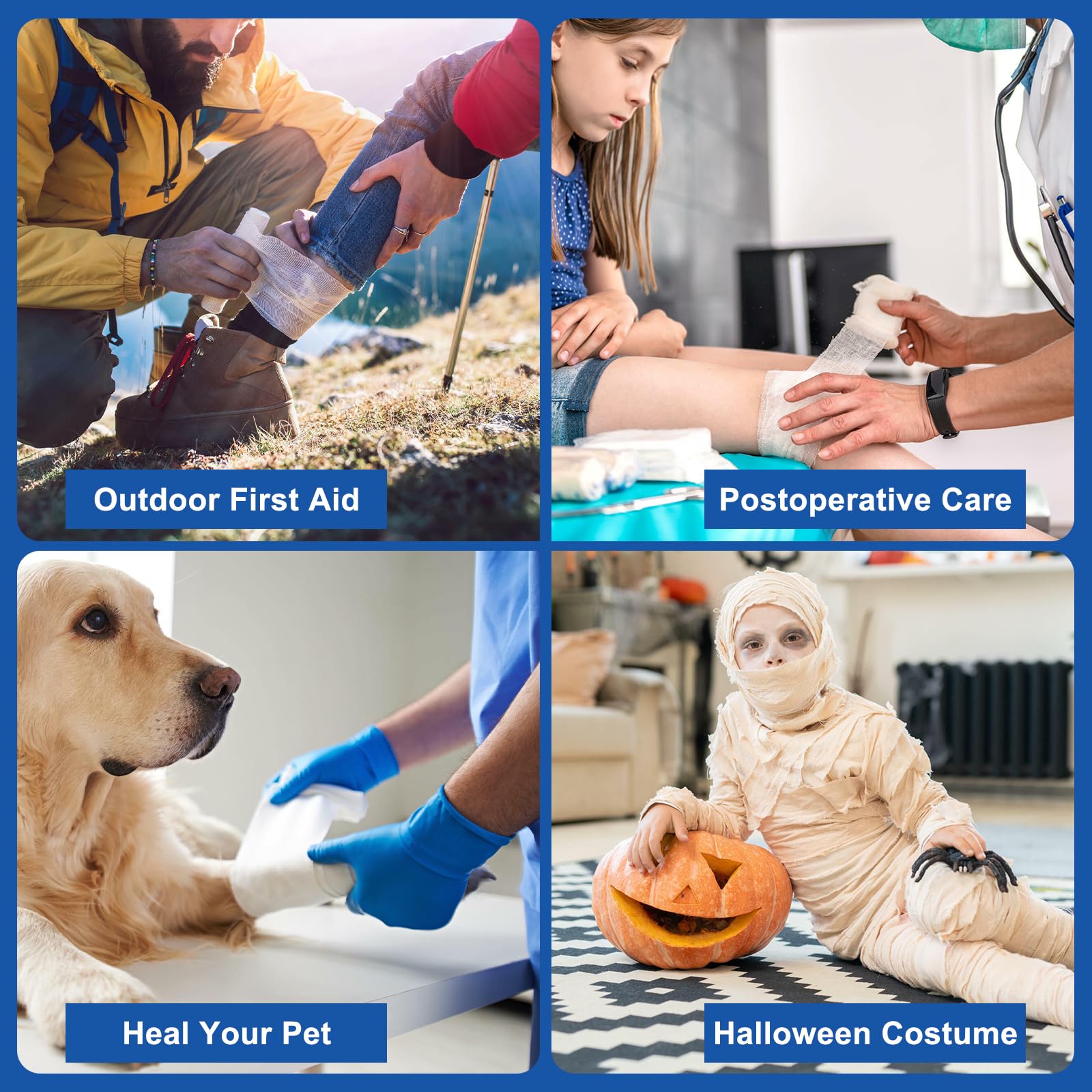 Navona gauze rolls offer multi-purpose wrap options for diverse needs and occasions.