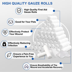 Navona gauze rolls have non-stick, lint-free fabric to minimize fibers contacting wounds.
