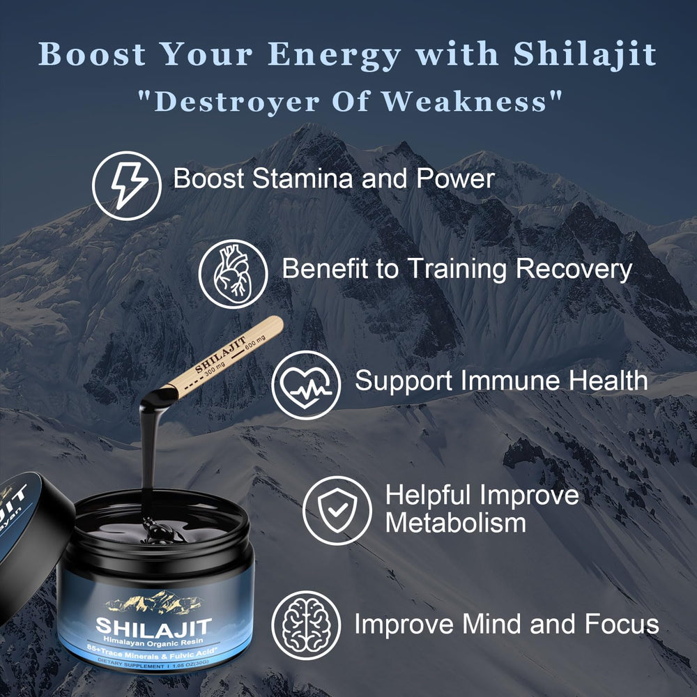 Naypiny Himalayan Shilajit Resin closeup conveys purity and potency