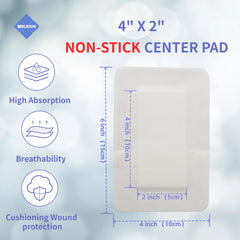 NBLEISHI adhesive-border dressing showing secure fixation and breathability