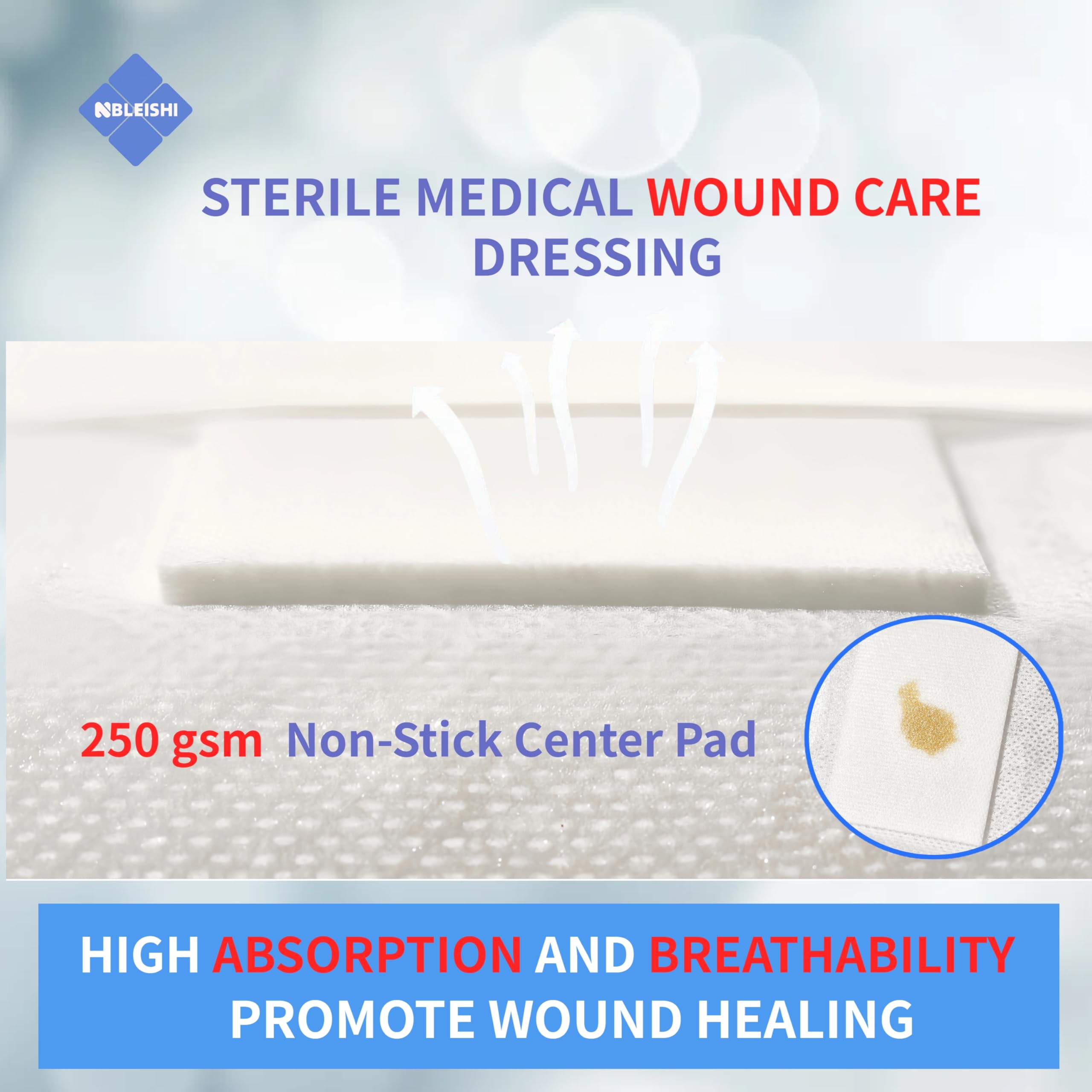 NBLEISHI non-woven dressing material designed for gentle skin contact