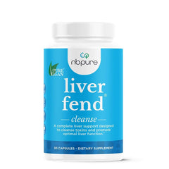 nbpure Liver Fend bottle pour demonstrates easy daily detox support